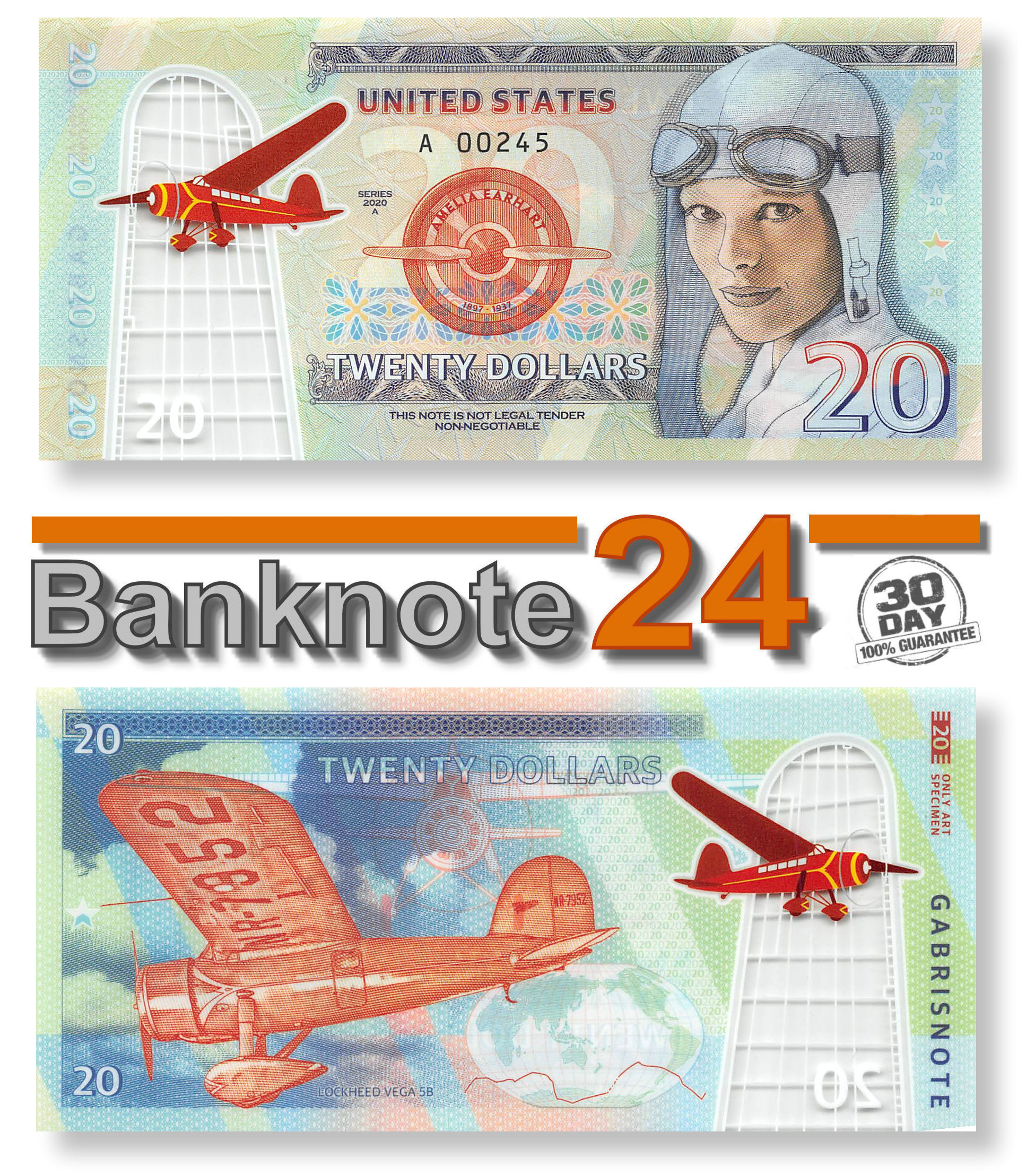 Matej Gabris 50 Ore Norway 2020 Test banknote Specimen Private note 