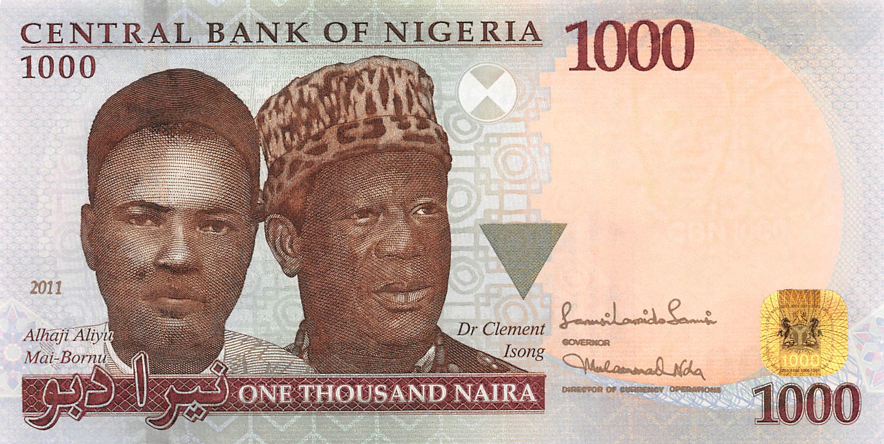 Nigeria 1000 Naira 2011 Unc Ngapn36e Nigeria