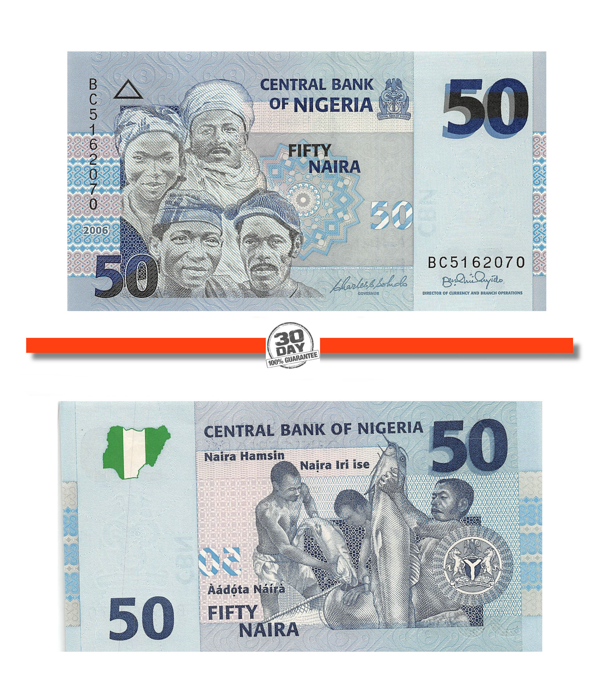 Details about   Nigeria 50 Naira 2006 Pick 35.a UNC Uncirculated Banknote 