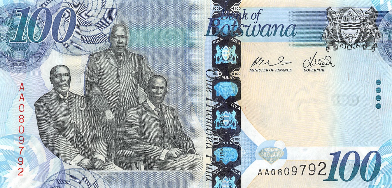 Botswana 10 Pula PAPER MONEY 2009 UNC