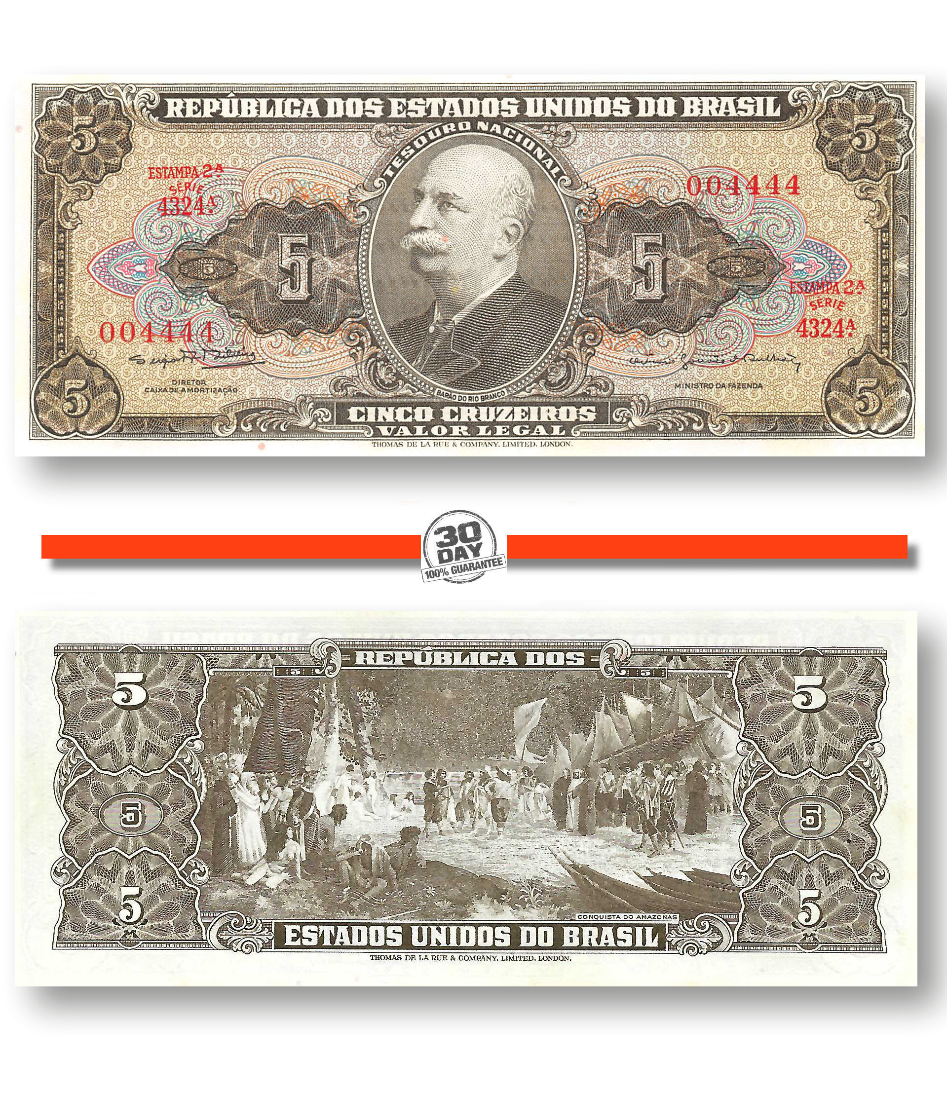 BRAZIL 5 Cruzeiros 