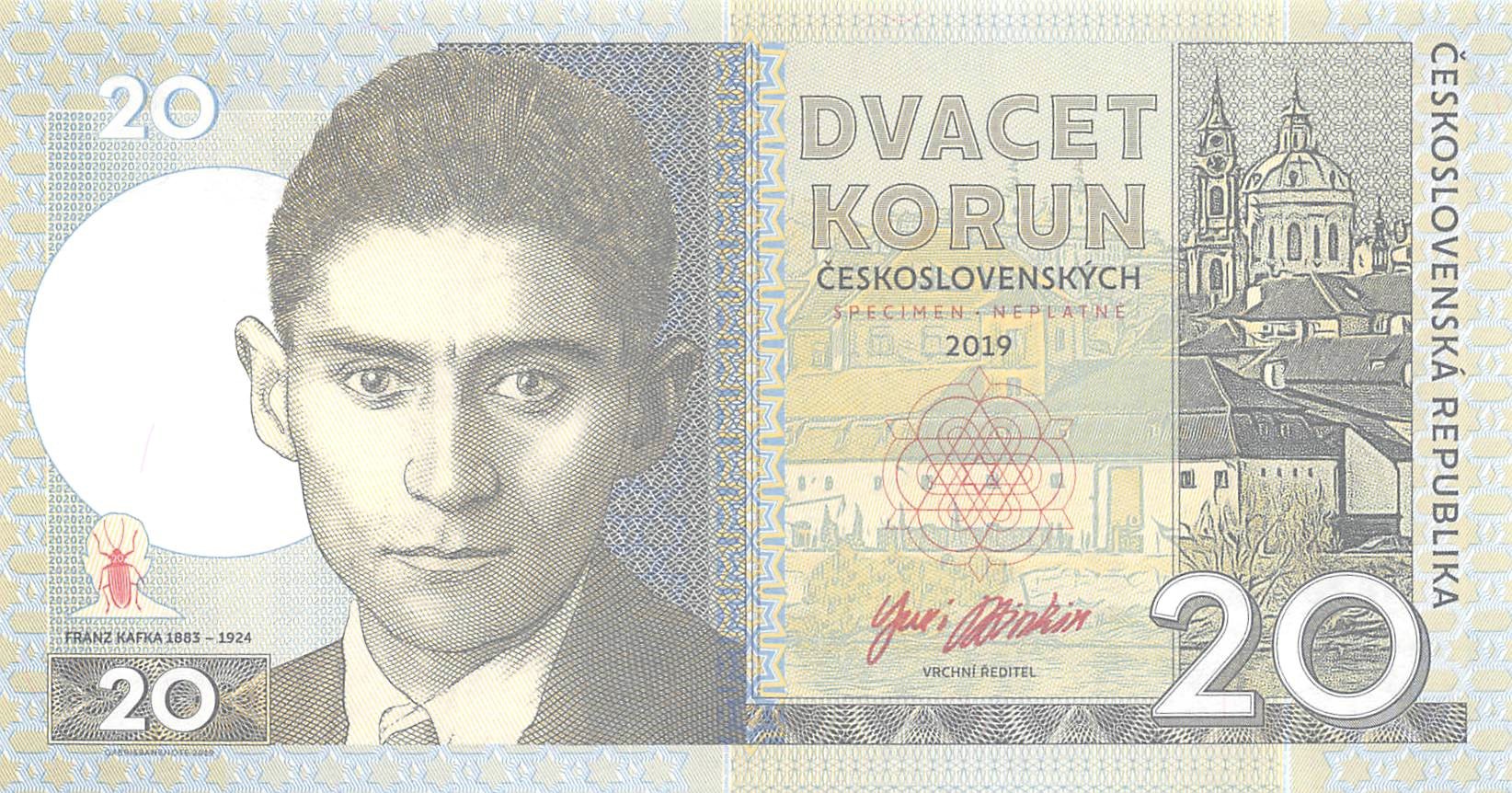 2019 Commemorative Private issue Polymer UNC Czechoslovakia 50 Korun 