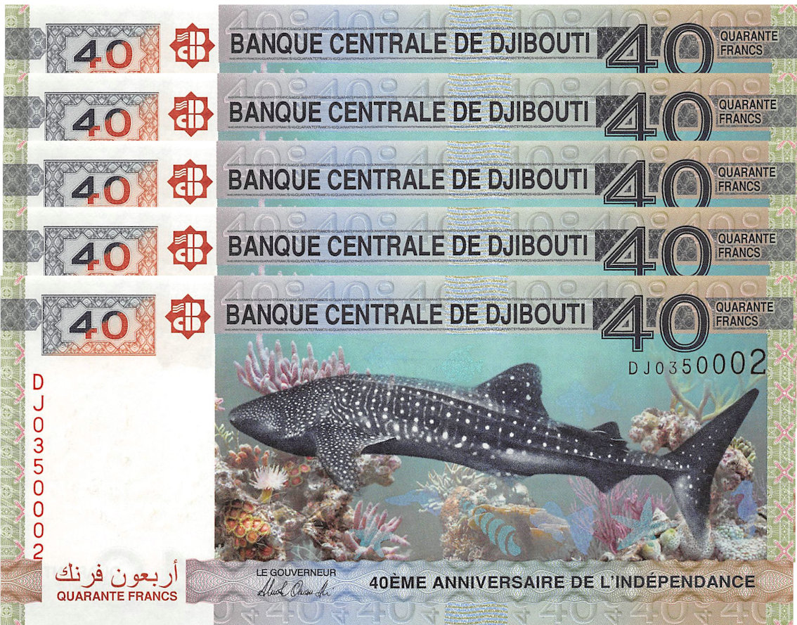 2017 P46a Commemorative Banknote UNC Details about   DJIBOUTI 40 Francs