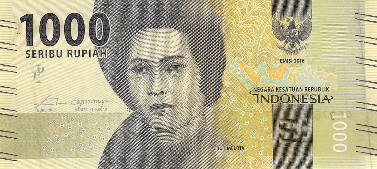 Indonesia 1000  Rupiah 2022 Unc Pn 154a Indonesia