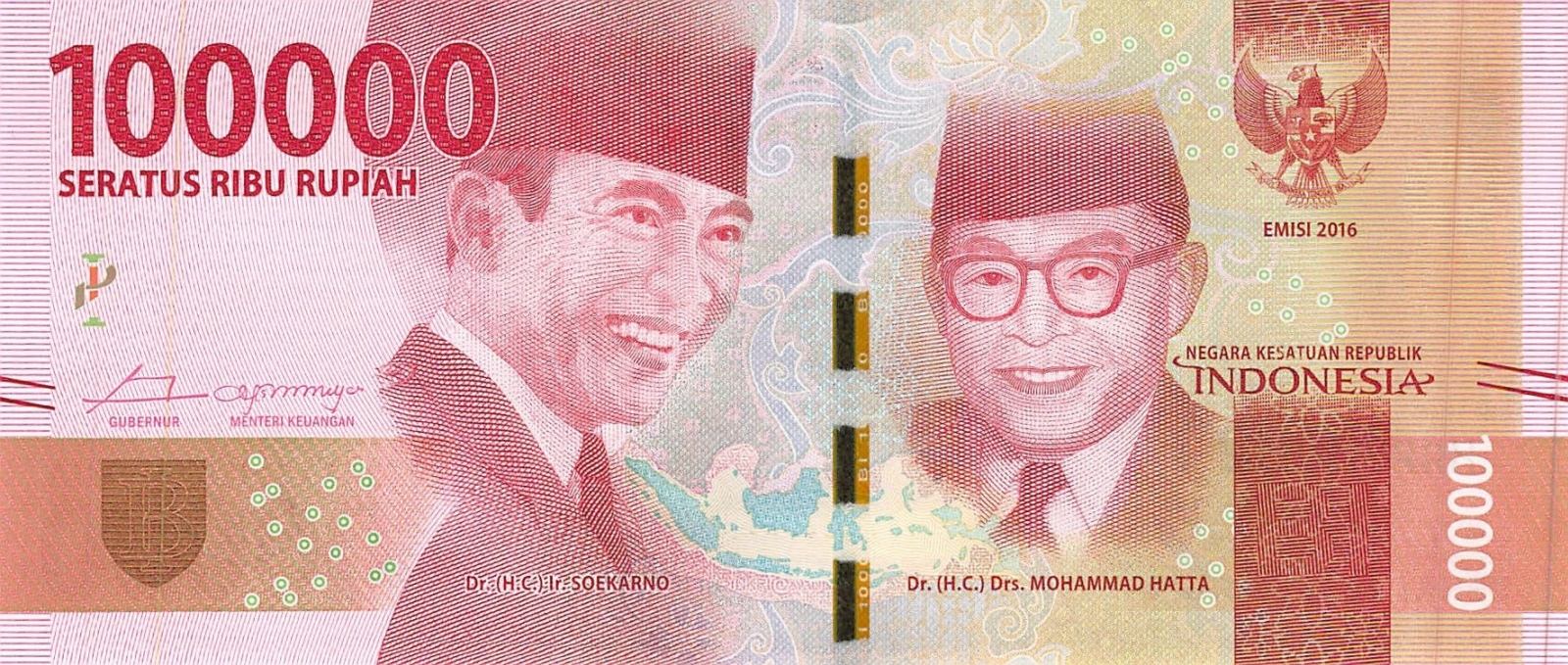 Indonesia 100000 Rupiah 2022 Unc Pn 160a Indonesia