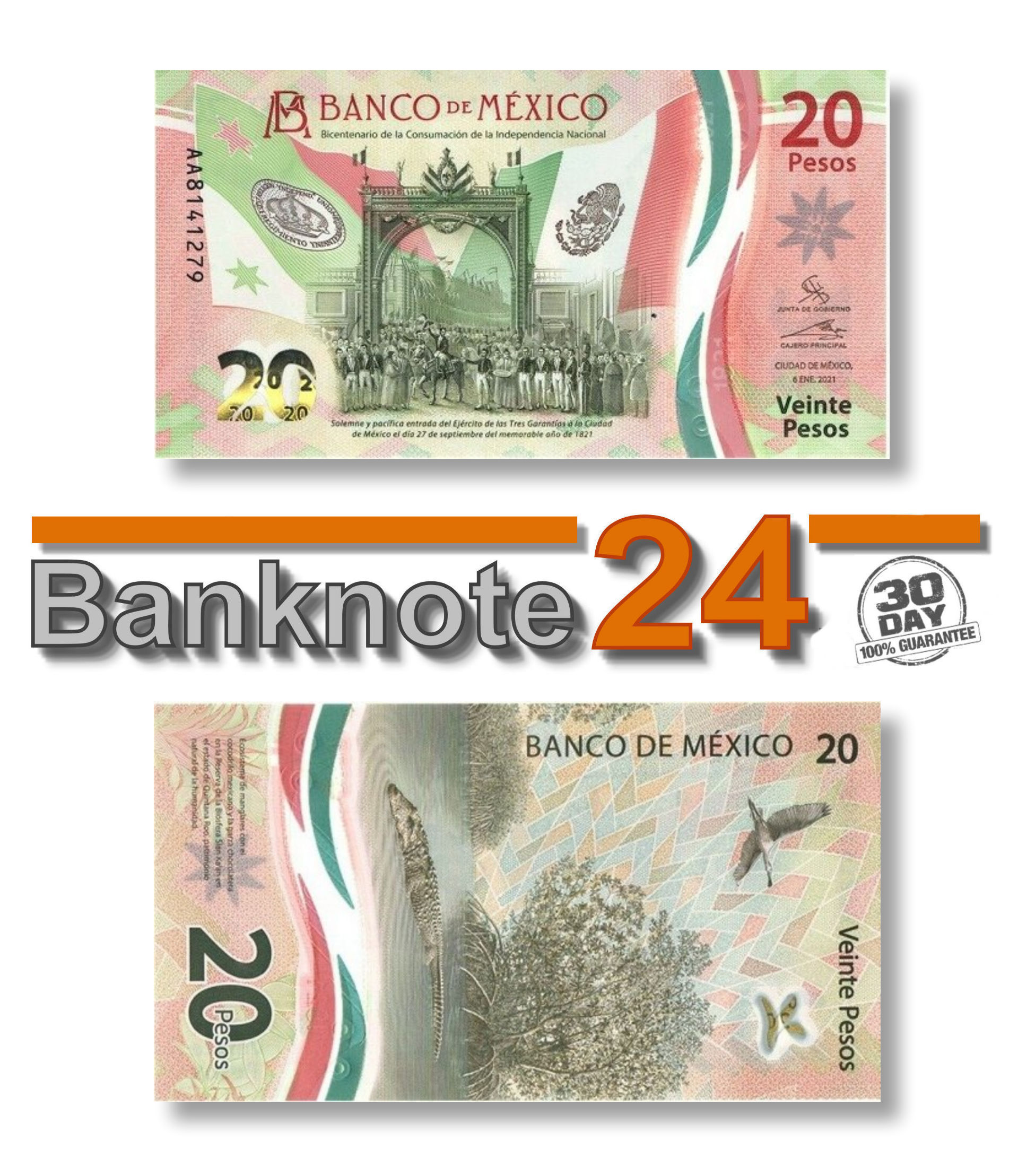 UNC X 2 2017 URUGUAY  POLYMER 50 PESOS COMMEMORATIVE BANKNOTE 2018