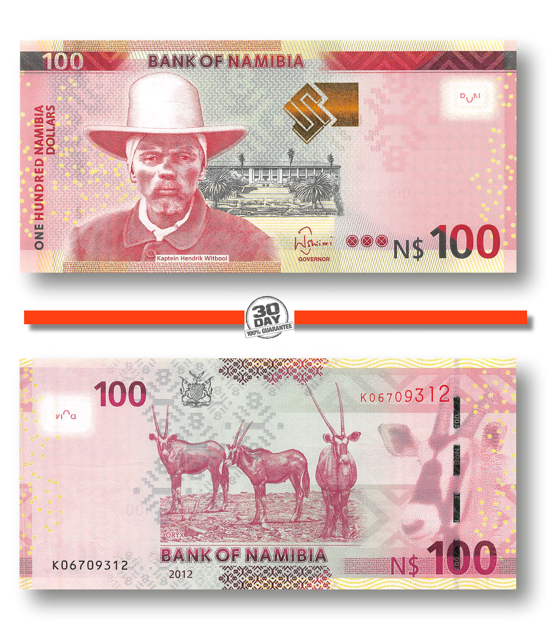 Namibia 100 Dollars 2012 Unc namibia-100-dollars-2012-unc