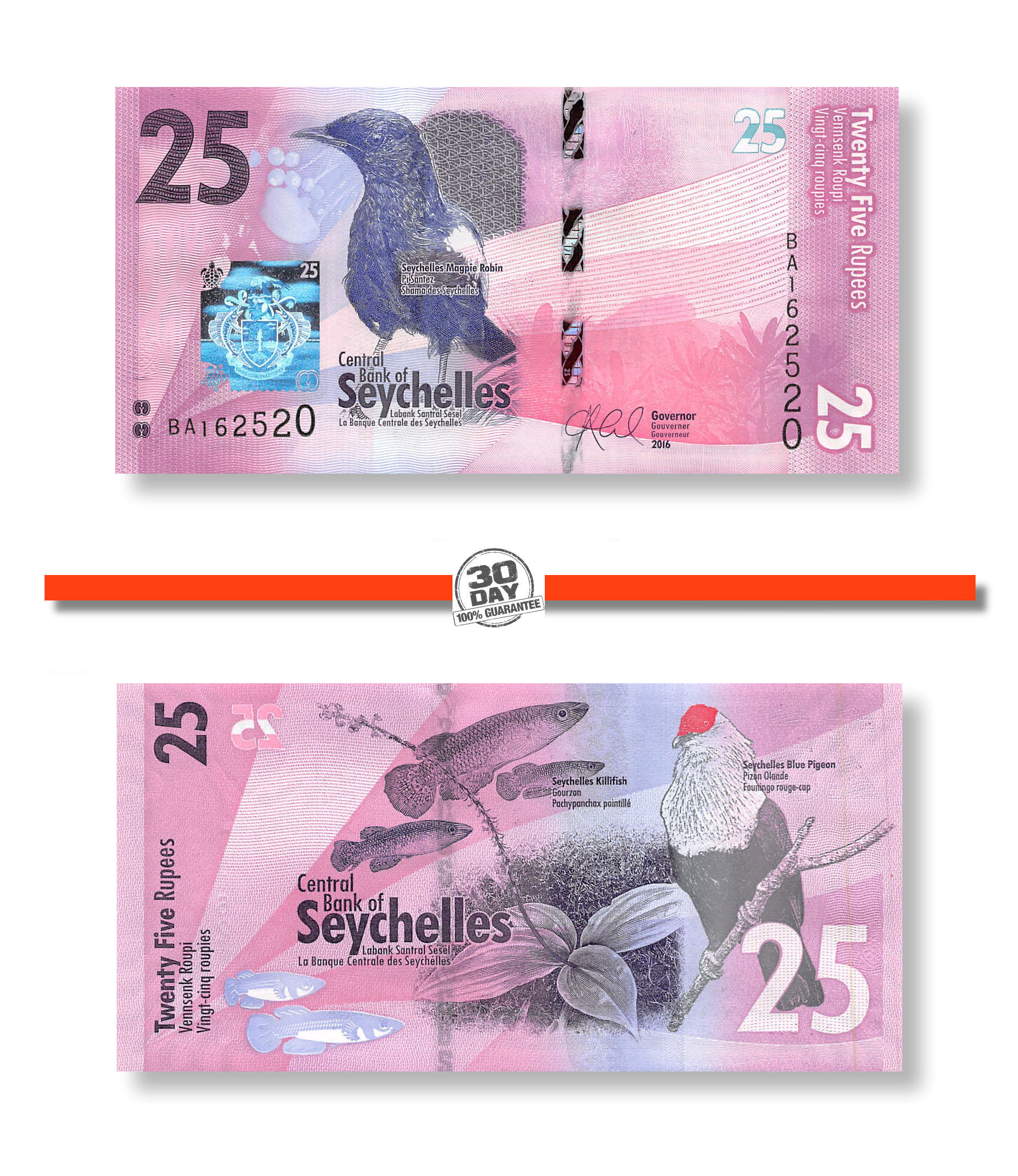 10 Rupees 2016 UNC Lemberg-Zp Seychelles 