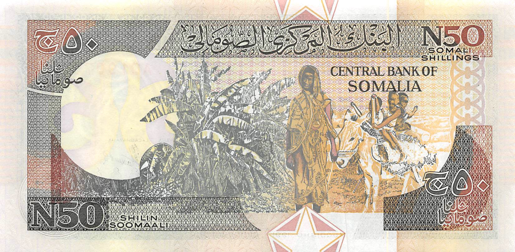 Details about   SOMALIA 50 SHILLINS  R2 1991 MN FORCE UNC XB REPLACEMENT MONEY BILL BANK NOTE 