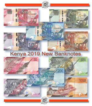 UNC  We Combine Details about   Kenya  banknote P49a 200 Shillings 2005 lot of 4 