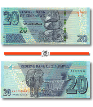 Zimbabwe 50 Dollars Banknote, 2020, P-105, UNC